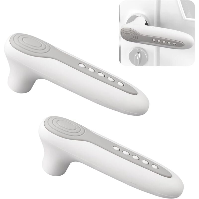 Csparkv - Pack Anti-Static Silicone Door Handle Covers for Square and Flat Door Handles