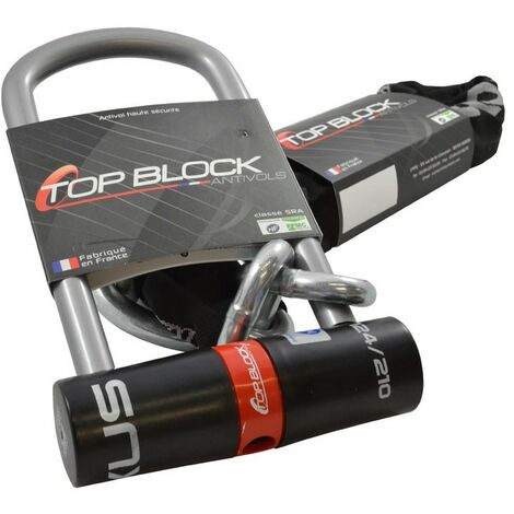 Pack Antivol U SRA et chaîne TOP BLOCK NEXUS 104/120L