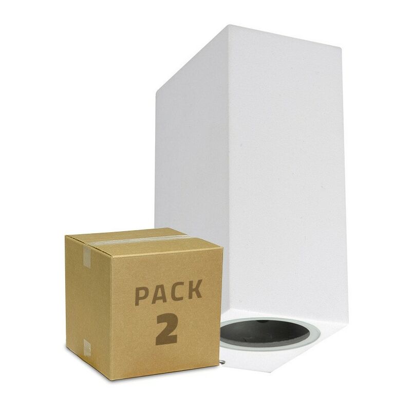 

Pack Aplique Miseno Blanco Iluminación Doble Cara (2 un) Blanco - Blanco
