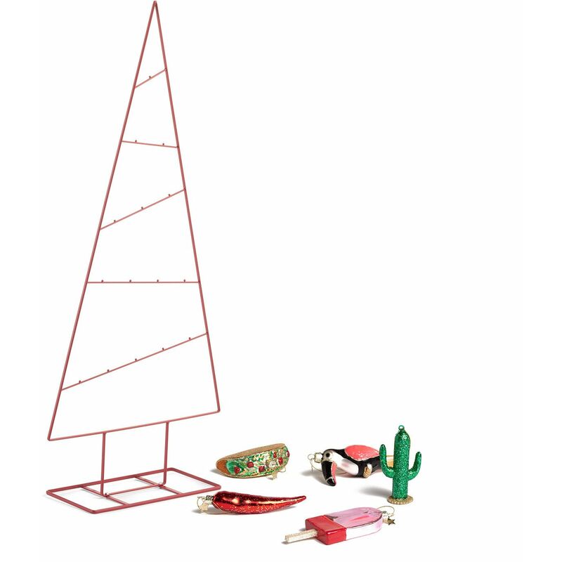 

PACK Árbol de Navidad Trey y Adornos SKLUM - Rojo Mex