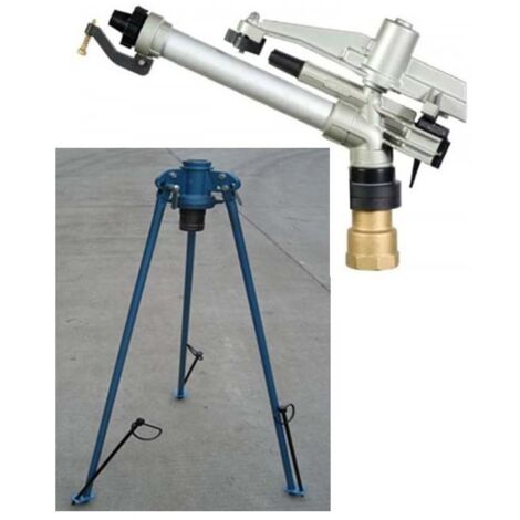 Pack Arrosage Circulaire Duplex 360º, 20 à 43 mètres + Trépied 2 pouce