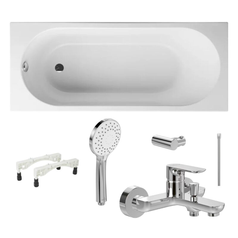 Villeroy&boch - Pack baignoire 190 x 90 villeroy et boch o Novo avec pieds et robinet