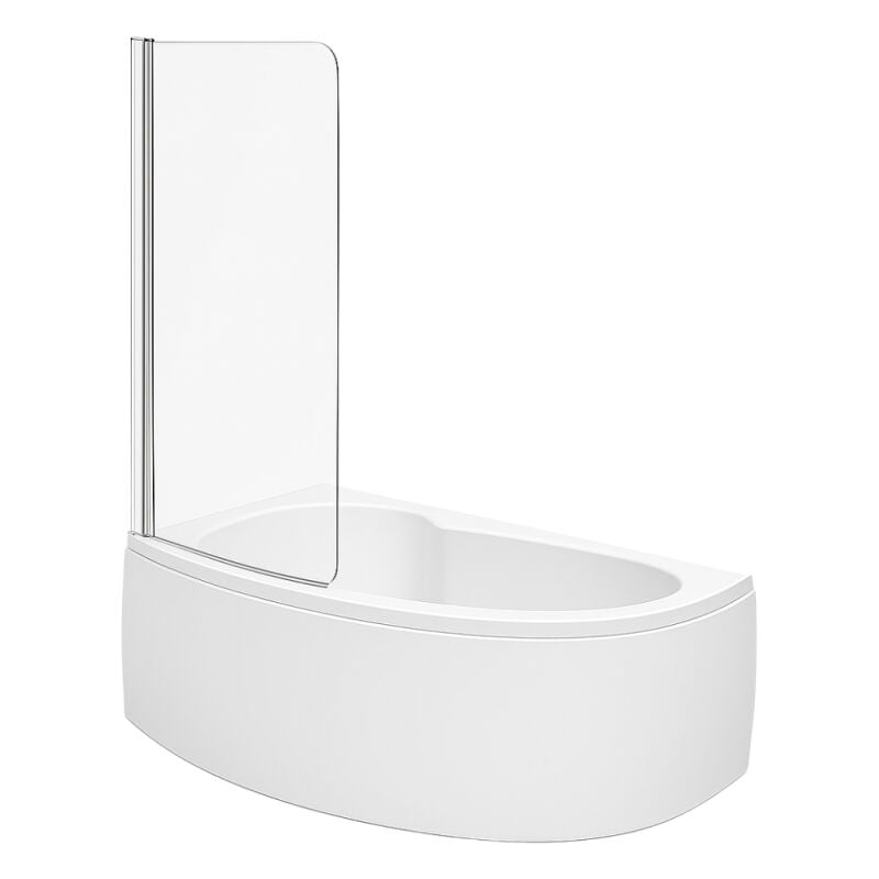 Jacob Delafon - Pack baignoire d'angle 150 x 100 cm Micromega Duo version gauche + tablier de baignoire + pare bain