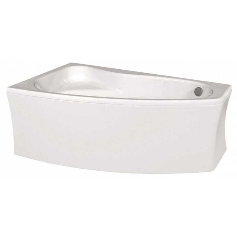 Pack baignoire sicilia asymétrique 160x100 angle à gauche avec tablier
