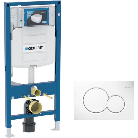 Pack Bastidor DuoFix 320 + Placa de accionamiento Sigma 01 Blanco (SETUP320-PRO1)