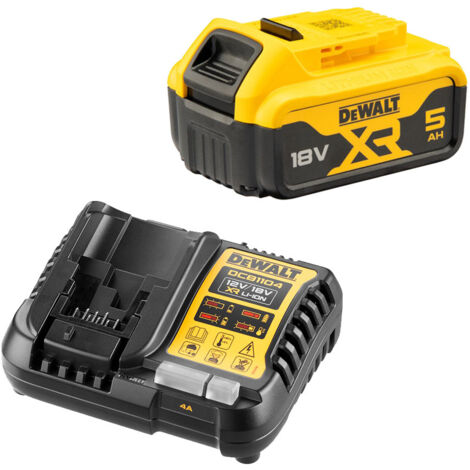 Pack batería Dewalt DCB184 18V 5Ah con cargador
