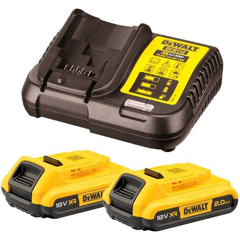 Pack baterías Dewalt DCB183 (2X2Ah) con cargador
