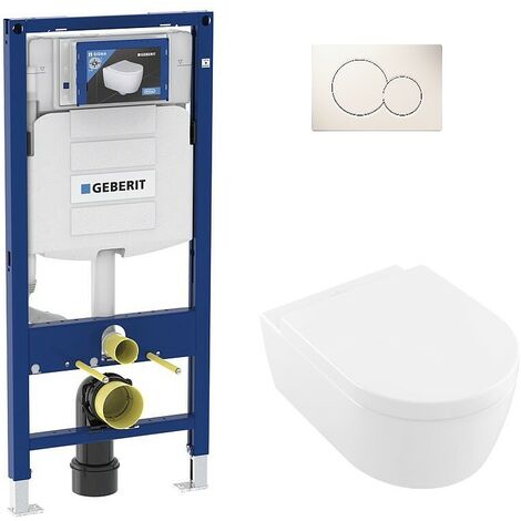 Pack Bati support Geberit et Combi-Pack V&B Avento WC suspendu sans bord