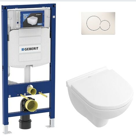 Pack Bati support Geberit et Pack WC Villeroy Boch O. NOVO WC suspendu compact