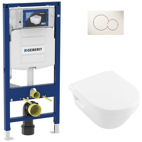 Pack Bati support Geberit et WC suspendu Architectura XL sans bord de rincage