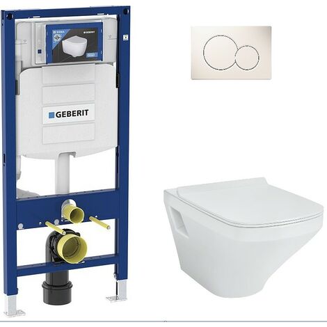 Pack Bati support Geberit et WC suspendu Duravit Durastyle rimless