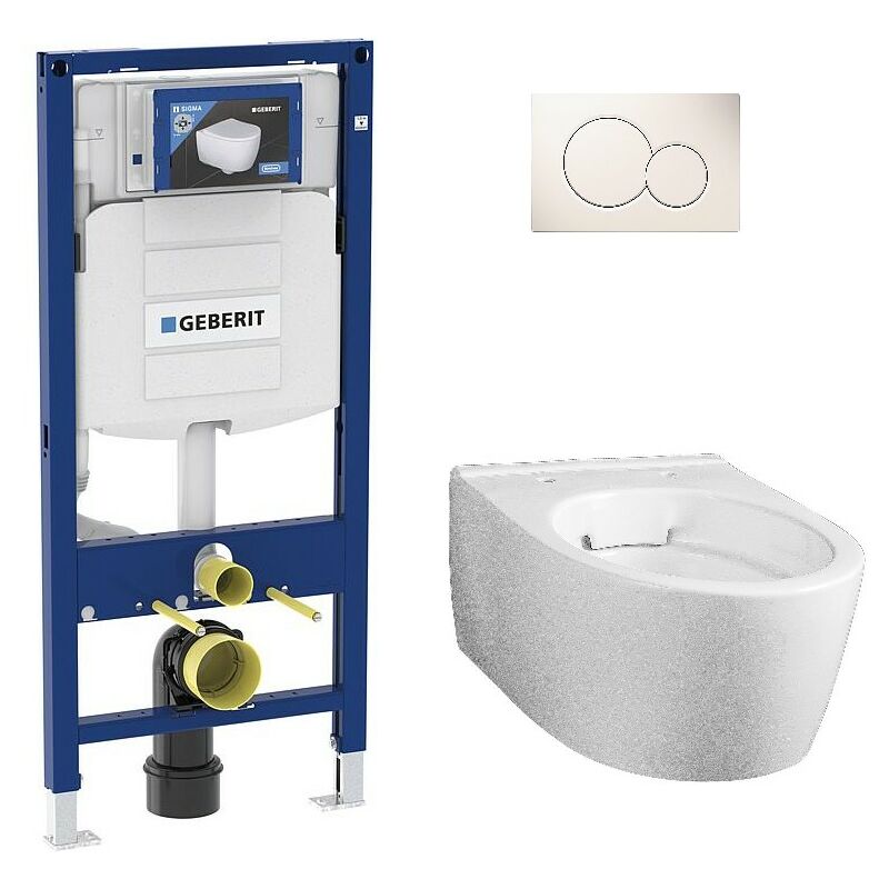 Geberit - Pack Bati support et wc suspendu mural ICon raccourci