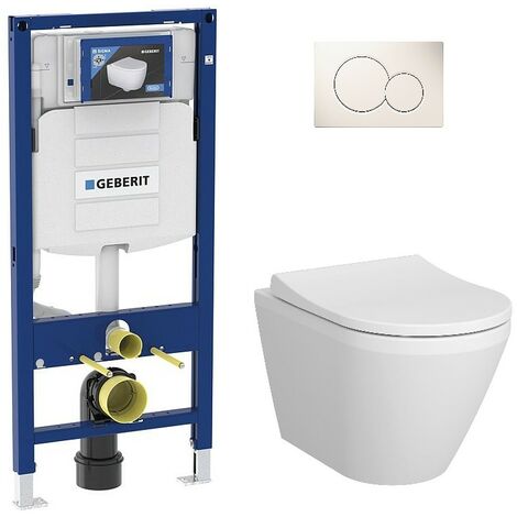Pack Bati support Geberit et WC-suspendu VitrA Integra blanc