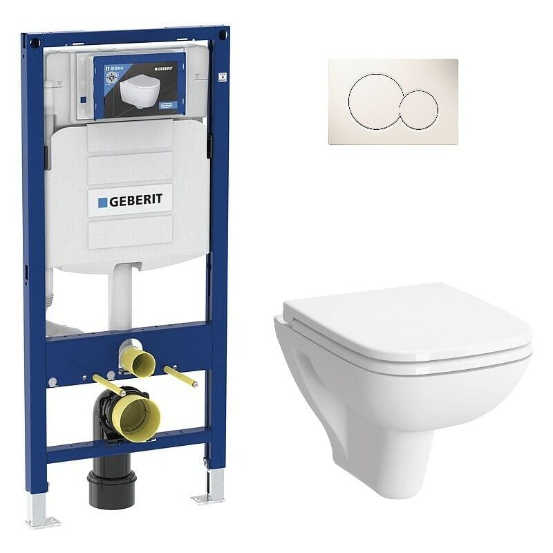 Geberit - Pack Bati support et wc suspendu VitrA S20 compact