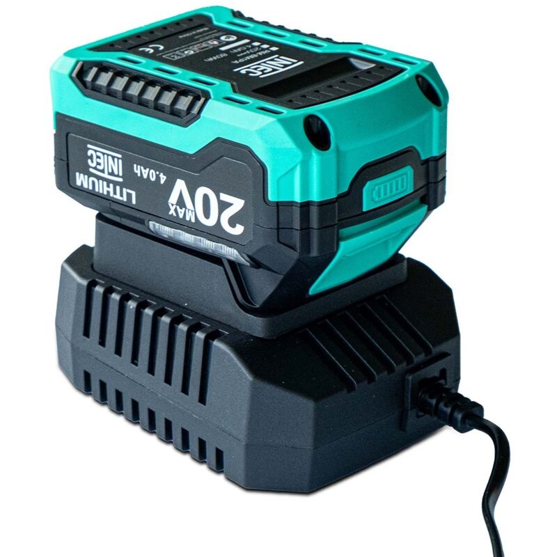 Pack Batterie lithium 4Ah + Chargeur 20V Intec Autonomie et Recharge Rapide