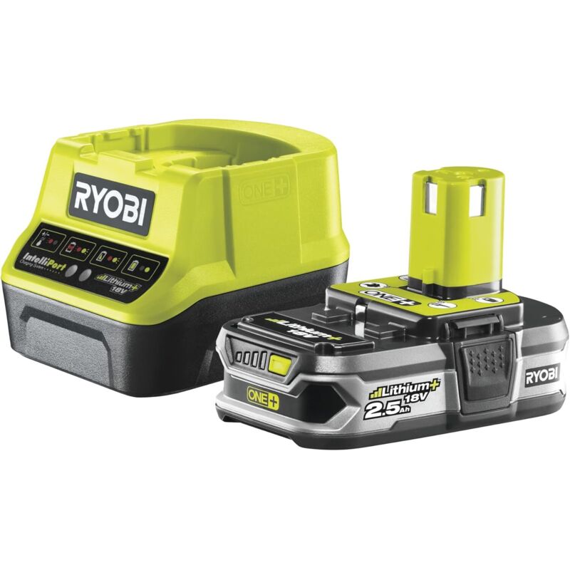1 batterie lithium+ 18V ONE+ 2,5 Ah et 1 chargeur rapide 2,0 A - RC18120-125