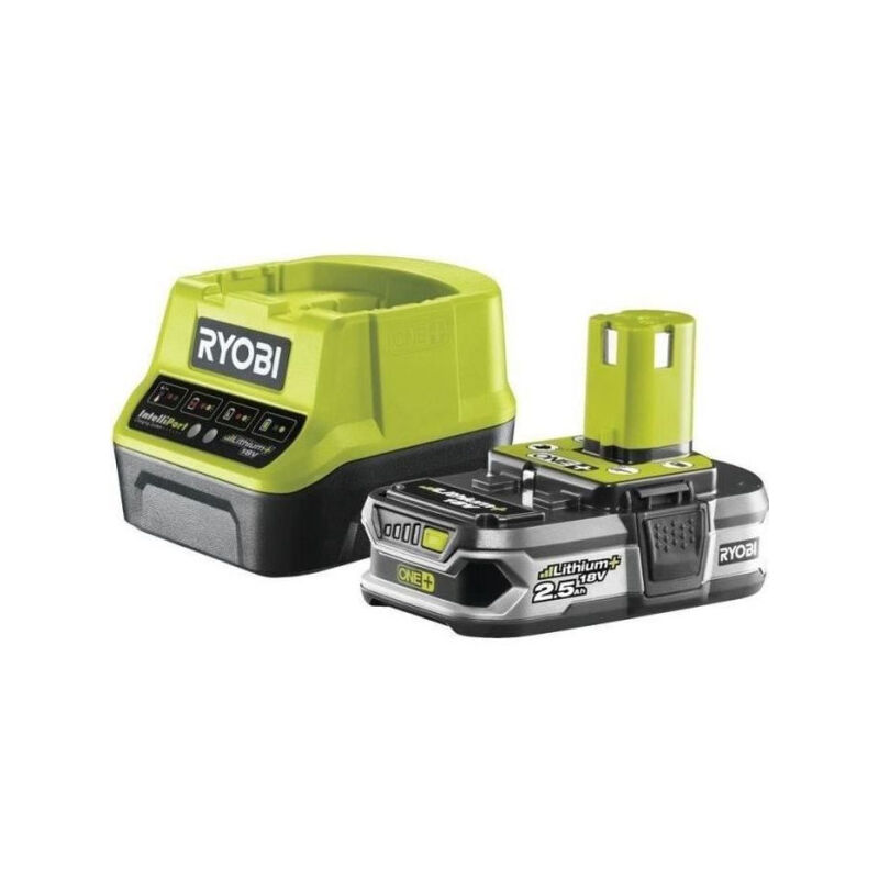 Ryobi - 1 batterie lithium+ 18V one+ 2,5 Ah et 1 chargeur rapide 2,0 a - RC18120-125