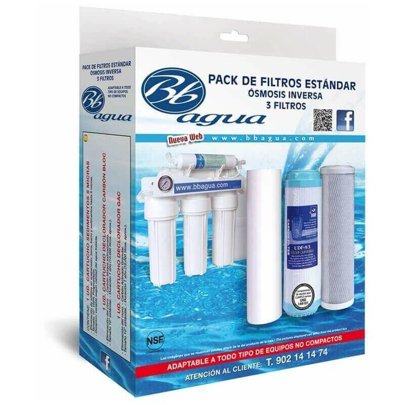 

Pack 3 Filtros ósmosis - Bbagua