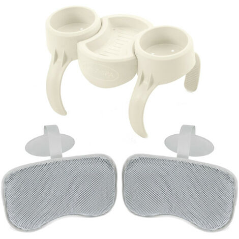 Pack BESTWAY Porte-gobelets - 2 Coussins rembourrés - pour Lay-Z-Spa