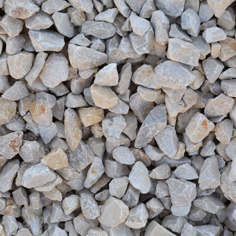 King Matériaux - pack big bag 40M² Ballast Blanc Beige 20/40 = 2 Big Bag 1,5T