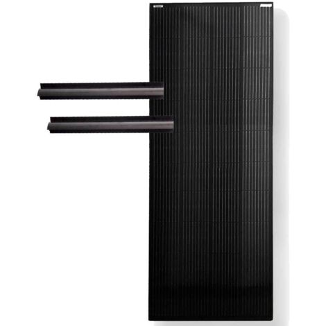 Pack BLUGY: panel solar 250 Wp y juego de soportes negros de montaje