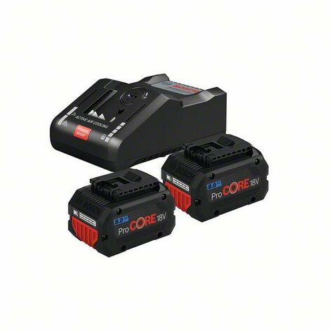 Pack BOSCH 2 batteries ProCore 18V 8.0 Ah + Chargeur GAL18V-160C - 1600A016GP