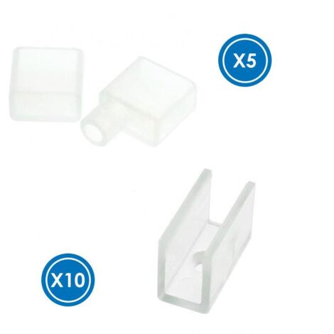 Pack Bouchons et clips pour Cache Néon LM3983 - Ledme - LM3993