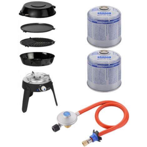 PACK CADAC Barbecue Gaz + Détendeur pour cartouche + 2 Cartouches de gaz