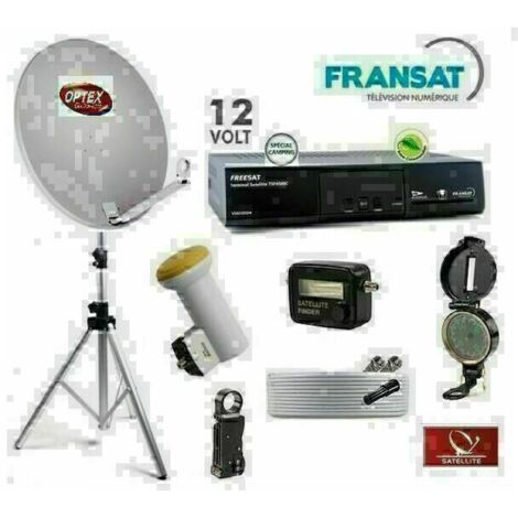 Pack Camping FRANSAT Parabole 60 cm Worldsat