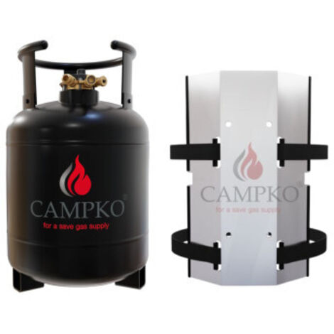 PACK CAMPKO Bouteille GPL Bluetooth Réservoir 15L + Support mural Camping Car