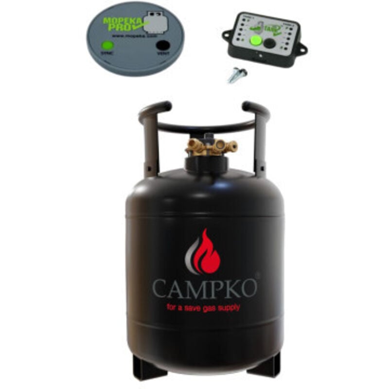 Pack campko Bouteille gpl Bluetooth Réservoir 15L + Afficheur et Jauge Camping Car