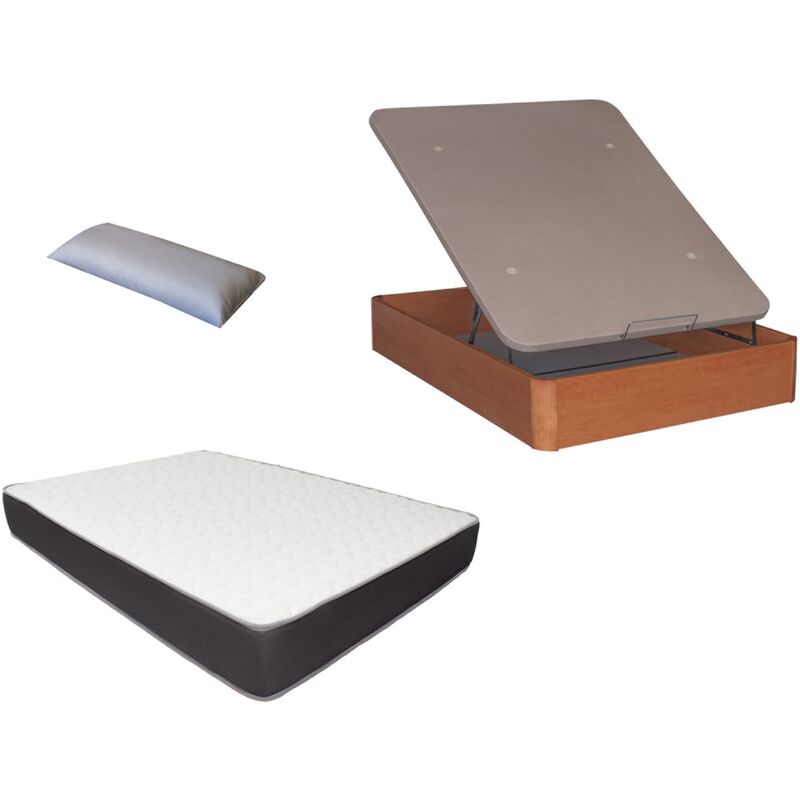 

Pack Canape Madera 30mm+colchon HR MEGA CONFORT VISCO+ almohada DE REGALO 135X200