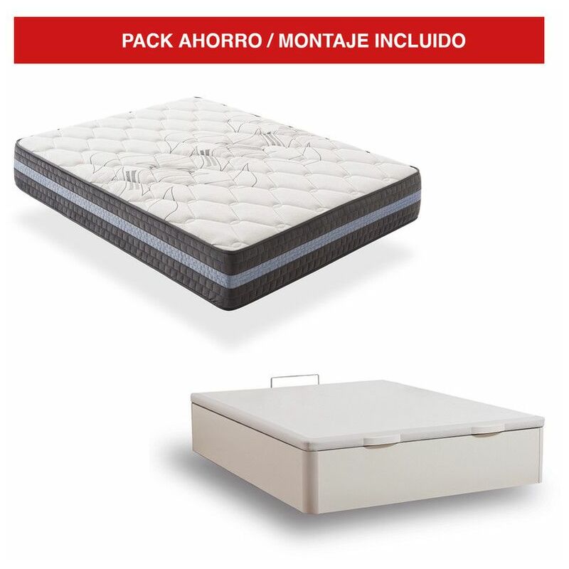 

Pack Canapé Madera Blanco + Colchón Visco 30cm Grand Luxury 120x180 cm