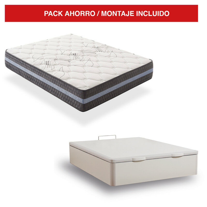 

Pack Canapé Madera Blanco + Colchón Visco 30cm Grand Luxury 80x180 cm