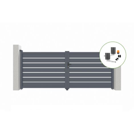 Pack cancela batiente automática VOGEL 350 x 140 cm + Motor brazo B500