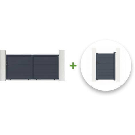 CASANOOV Pack cancela corredera EIGER 300 x 140 cm + cancela EIGER 100 x 140 cm