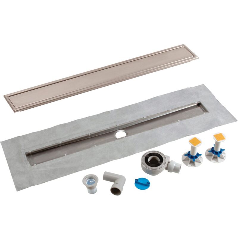 Nicoll - Caniveaux inox complet avec cadre + grille réversible 70x680