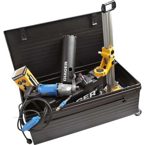 Pack carrotage électrique 2000 W raccord 1/2 ( Bâti + Moteur + Coffret outillage) - 356E - Diager