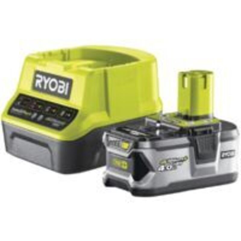 RYOBI 1 batterie lithium+ 18V ONE+ 4 0 Ah compacte et 1 chargeur rapide 2 RC18120