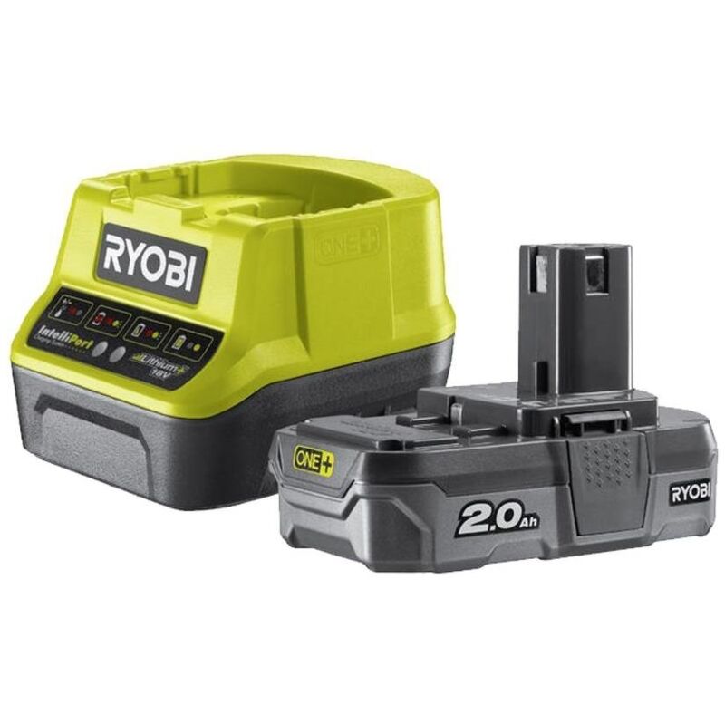Pack batterie 18V One+ 2.0Ah LithiumPlus - 1 chargeur rapide 2.0Ah RC18120-120C - Ryobi