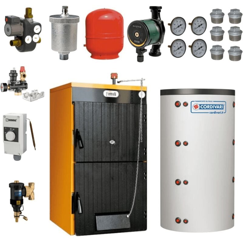 Pack Chaudière bois Ferroli SFL 4 + Ballon tampon 800 L