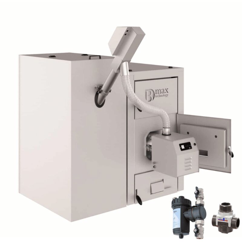 Pack mixte chaudière granulés / pellets / bois Combi 25 Bmax Accessoires Avec réservoir 900 litres - 450 kg