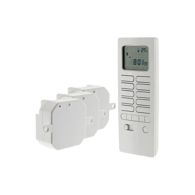 Pack chauffage connecté avec télécommande thermostat et modules de chauffage Otio