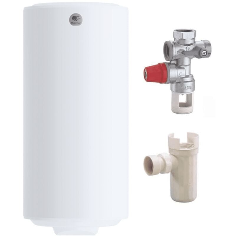 Thermor - Pack Chauffe eau électrique Stéatis vertical 200 Litres + Groupe de sécurité 3/4 + Siphon de groupe