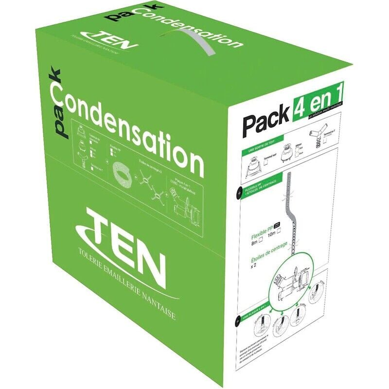Pack cheminée 4 en 1 Condens ø 80 mm TEN