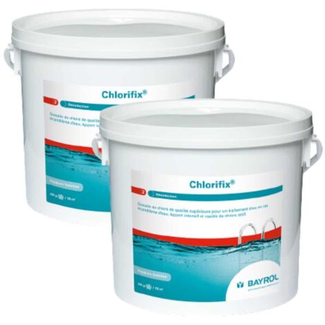 Pack Chlorifix Micro-billes 5 kg Chlore choc Bayrol Quantité Pack de 2