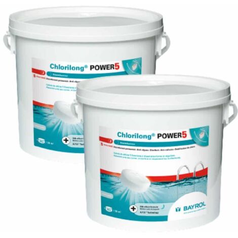 Pack Chlorilong 5 Fonctions / Power 5 - 5 kg Bayrol Quantité Pack de 2