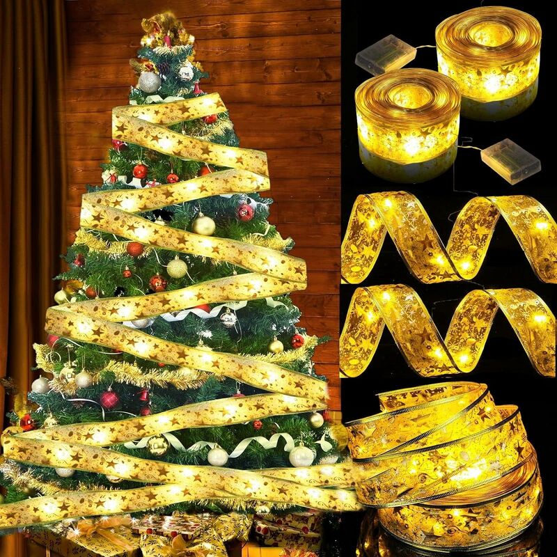 Image of Pack Christmas Fairy Tale Lights Ribbon&hellip;