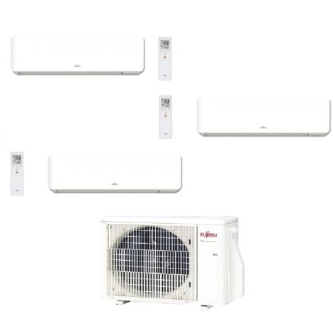 ATLANTIC FUJITSU Pack Climatiseur ATLANTIC TRI SPLIT TAKAO M2 CONFORT 5,4 KW + 3 unités 2kw (3 x 20m2 )A+++