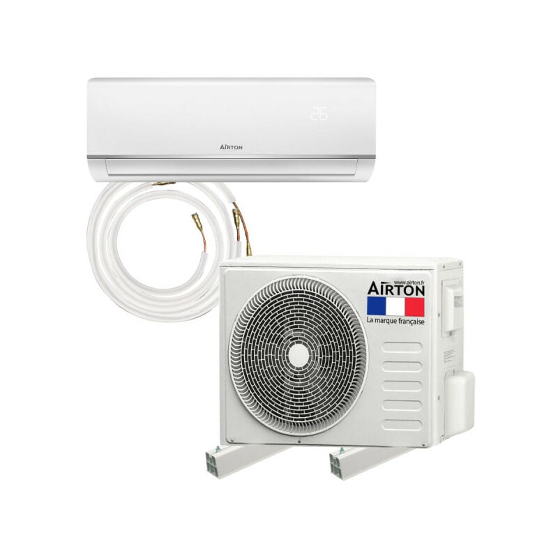 Airton - Pack Climatiseur reversible a Poser Soi-meme - 2500W Readyclim 4M - Support Sol - 409730SS